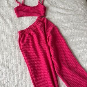 Princess Polly Pink Waffle Knit Set